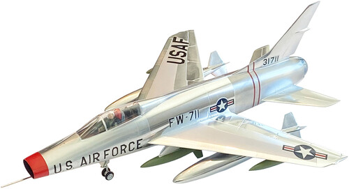 F-100C Super Sabre United States Air Force (USAF) with Swivel Stand 1/70 Scale Model Kit
